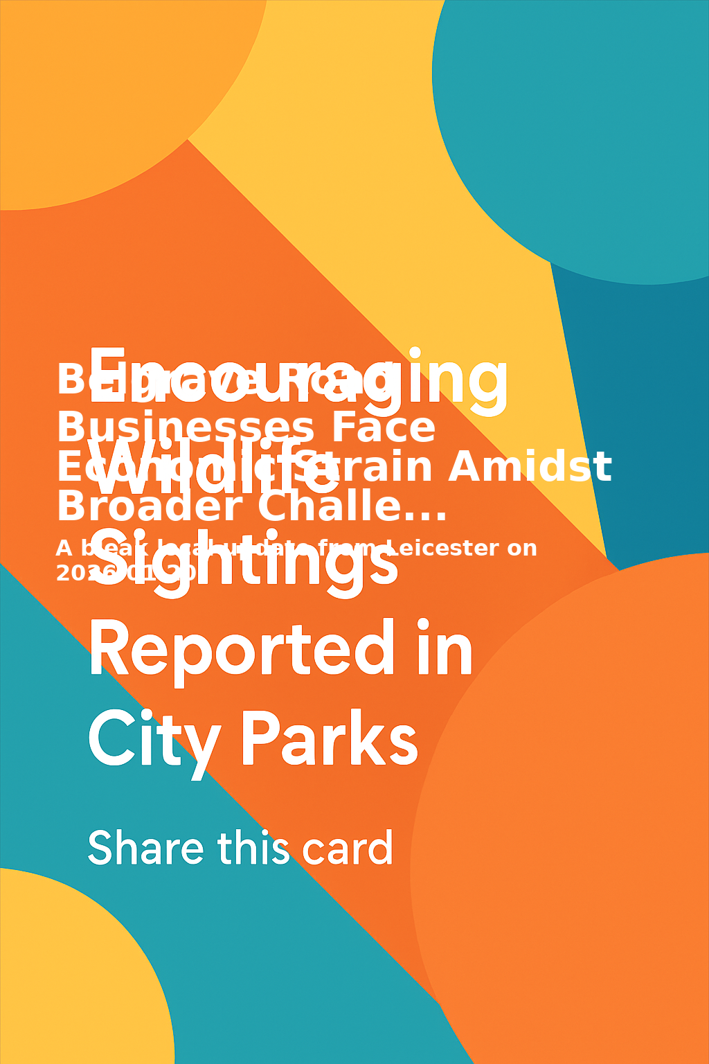 Share card for Belgrave Road Businesses Face Economic Strain Amidst Broader Challe...