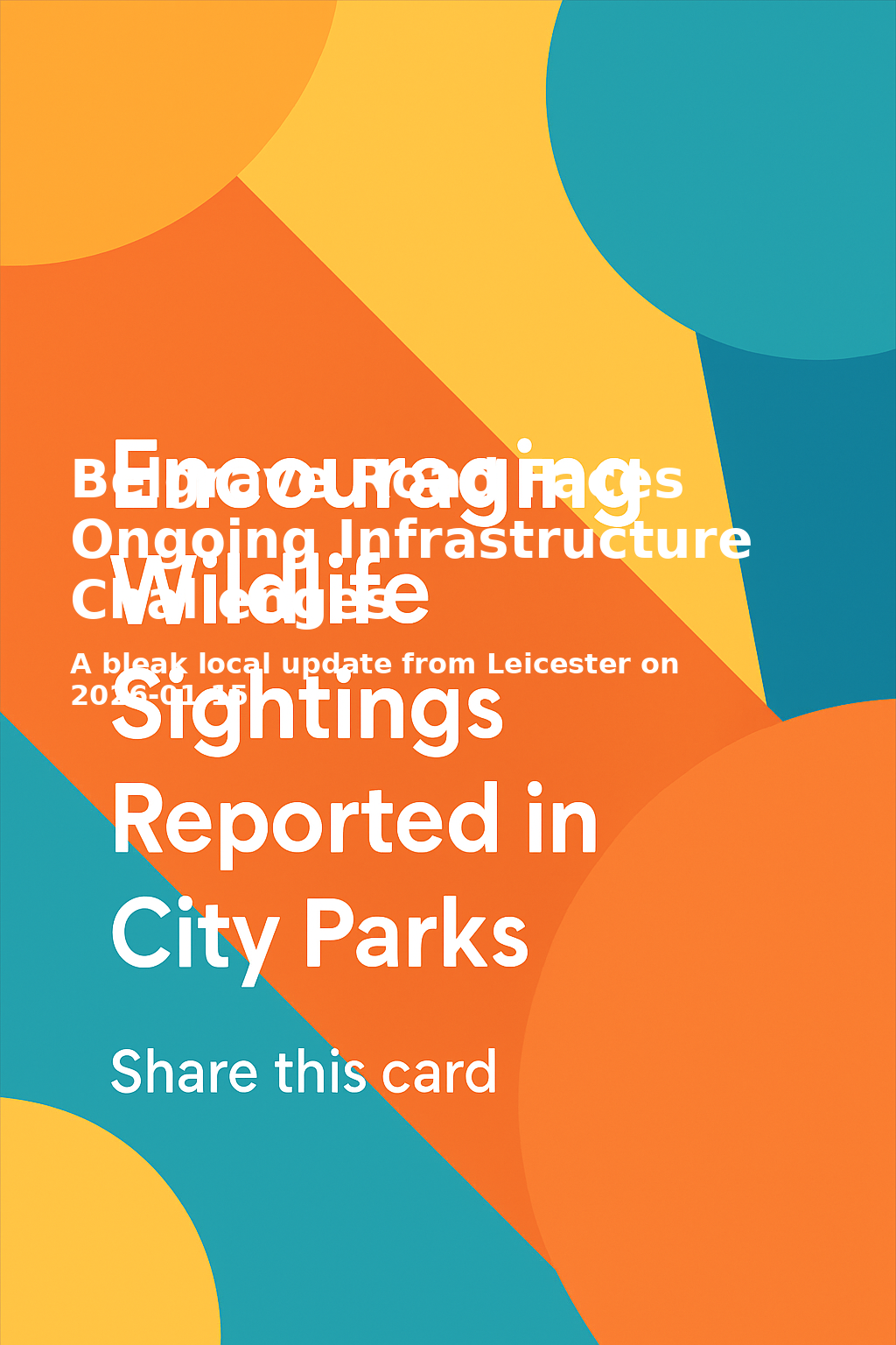 Share card for Belgrave Road Faces Ongoing Infrastructure Challenges
